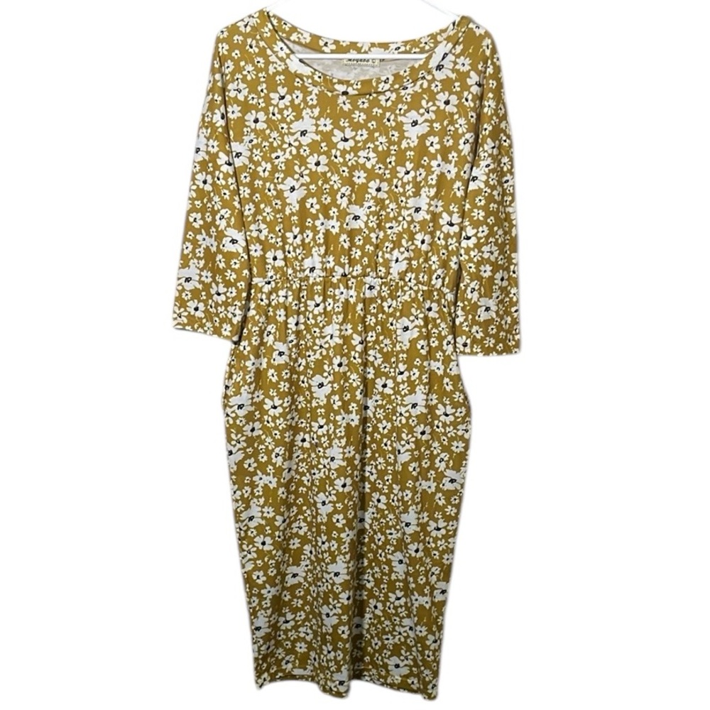 Moyabo Floral Yellow And White Dress